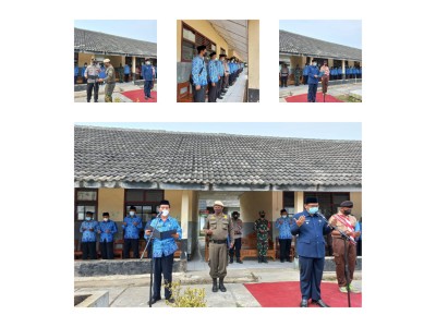 Upacara Hari Besar Kecamatan Pabuaran di SMK Gema Nusantara 1 Pabuaran